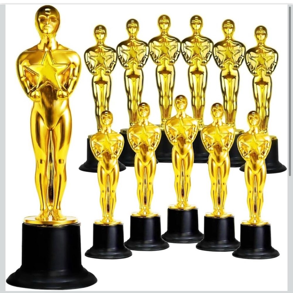 6" Gold Award Trophy, Award Statues, Statues Trophies for Award Ceremony 9 total
